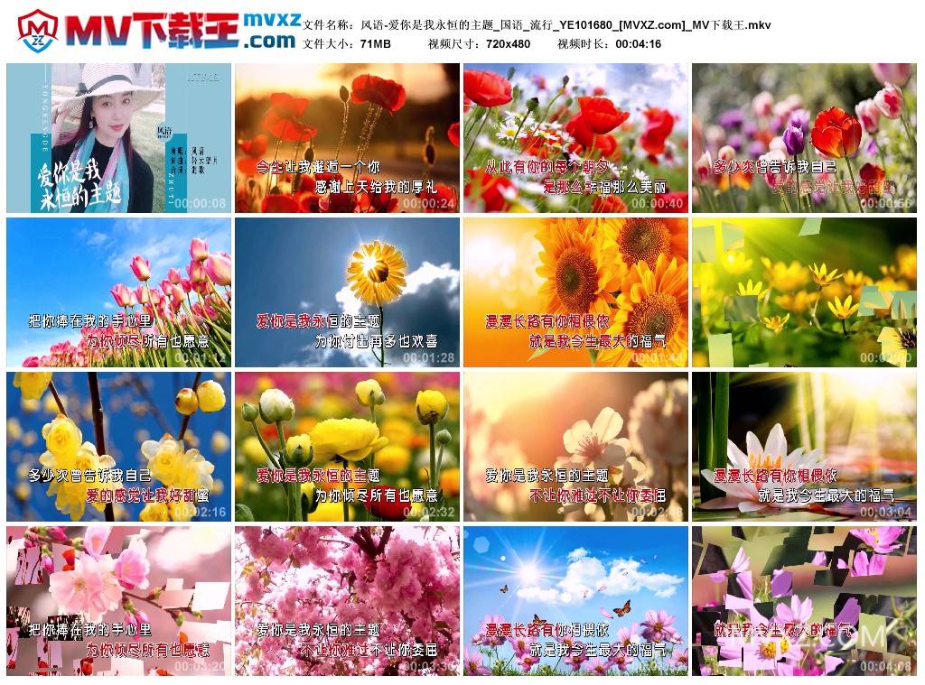 风语-爱你是我永恒的主题_国语_流行_YE101680